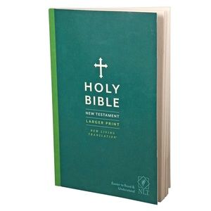 New Living Testament New Testament Holy Bible Larger Print Paperback Book NWT
